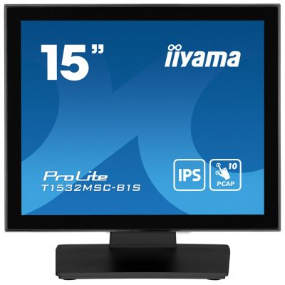 6. iiyama ProLite T1532MSC-B1S Computermonitor 38,1 cm (15") 1024 x 768 px XGA LCD-Touchscreen Schwarz