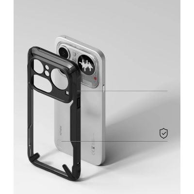4. Ringke Fusion X Hülle für das Nothing Phone 4A Pro – transparent und schwarz