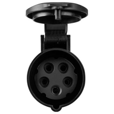 4. Green Cell Netzteil, rot, CEE 16A 400V 5P auf Schuko-Steckdose 230V