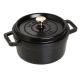 2. Runder gusseiserner Topf Staub – Schwarz, 2,2 l