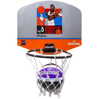3. Spalding Space Jam Tune Squad Mini-Basketball-Rückwand, Grau und Orange, 79007Z