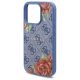 6. Guess 4G Flowers Print MagSafe Hülle für iPhone 16 Pro - blau