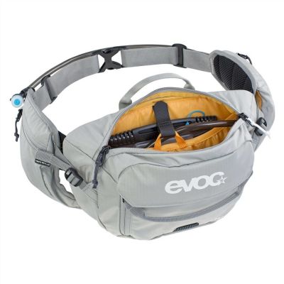4. EVOC Hüfttasche aus Mesh, Nylon und Ripstop, Grau