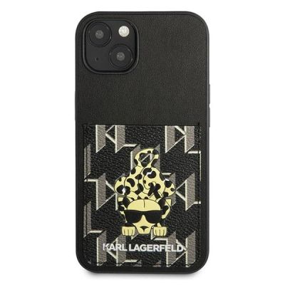 3. Karl Lagerfeld Karlimals Cardslot Hülle für iPhone 13 – Schwarz