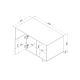 4. ALMA Couchtisch/Bank 100x55xh55 Kaschmir