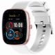 5. GRAVITY GT18-2 Damen-Smartwatch, pinkes Silikonarmband + weißes Armband