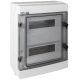 Hermetischer modularer Verteilerkasten (500 V AC, 1000 V DC) 2x12 Aufputz (N+PE) IP65 RH-24