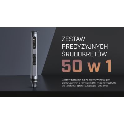 4. Extralink POWERLINK ELEKTRISCHER SCHRAUBENDREHER 50 IN 1 SET SCHRAUBENDREHER ELEKTRISCH 50 IN 1