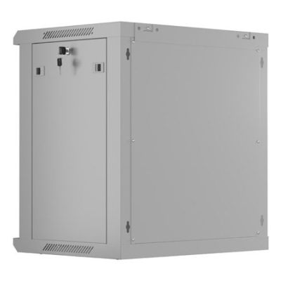 2. Lanberg 19" 12U 600X450 grauer Wand-RACK-Installationsschrank mit perforierten Türen (flach verpackt)