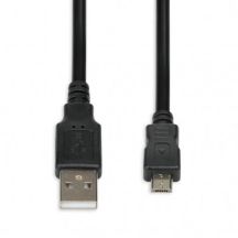 IBOX USB 2.0 A/B MICRO 1,8M Kabel IKU2M18 (USB 2.0 Typ A - USB 2.0 Typ A; 1,8 m; schwarz)