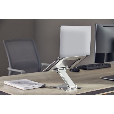 38. GEMBIRD Faltbarer Notizbuchständer 15,6" Silber