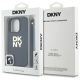 7. DKNY Wrist Strap Stock Logo Hülle für iPhone 16 Pro – Schwarz