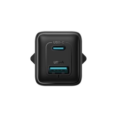 5. Joyroom JR-TG8 GaN 45W USB-C + USB-A Wandladegerät – Schwarz