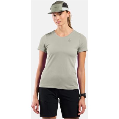 2. Damen-T-Shirt Odlo F-DRY Crew Neck, Kurzarm, grau
