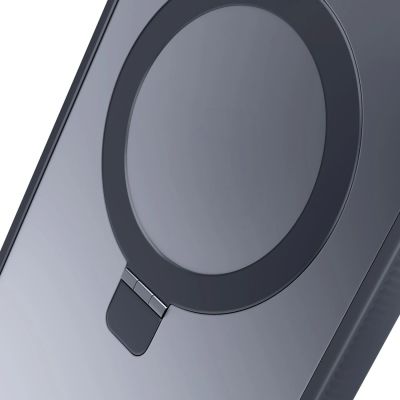 17. 3mk Smoke Case Mag&Stand für Apple iPhone 16E - Schwarz
