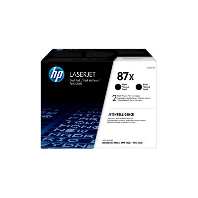 4. HP 87X 2x Schwarz LaserJet Tonerpatrone