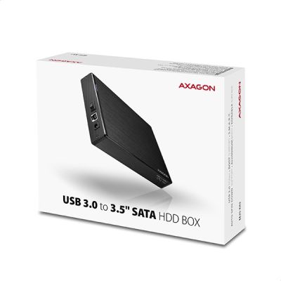 11. AXAGON EE35-XA3 Externes Gehäuse 3,5", USB 3.0, SATA II, Aluminium - Schwarz