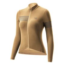 Rockbros YPW065 TVI Damen-Radtrikot mit langen Ärmeln, Herbst/Winter, Größe M – Gelb