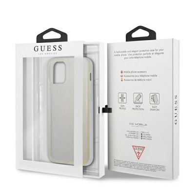 8. Guess GUHCP12M3D4GIRBL iPhone 12/12 Pro 6,1" schillernde/schillernde Hardcase 4G 3D-Musterkollektion