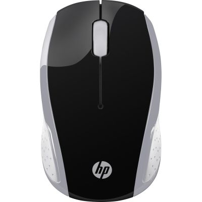 12. HP Maus 200 Kabellos USB-A 3-Tasten Silber/Schwarz