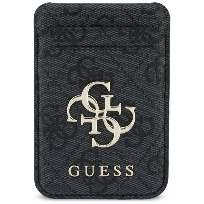 9. Guess 4G Hülle mit MagSafe-Portemonnaie für iPhone 18 Pro Max / 17 Pro Max – Schwarz