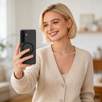 6. Tech-Protect MagSlim MagSafe Hülle für Samsung Galaxy S26 – Mattschwarz