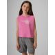 Ärmelloses Mädchen-T-Shirt mit Aufdruck 4F 4FJRSS26TSLEF328-54S