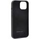 5. Audi Silikonhülle iPhone 14 6,1" schwarz/schwarz Hardcase AU-LSRIP14-Q3/D1-BK