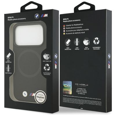8. BMW M FW MagSafe Hülle mit Metalllogo für iPhone 17 Pro Max – Schwarz