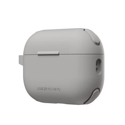 3. AmazingThing Omni Case für AirPods Pro 2, Silikonhülle, Grau
