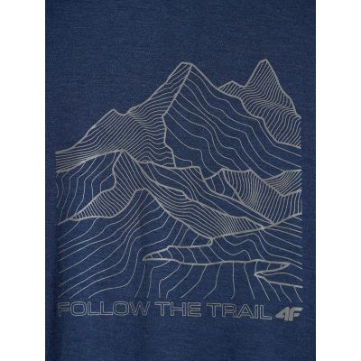 8. Trekking-T-Shirt für Herren aus Bambusfaser 4F 4FRAW26TFTSM2963-32M