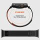 4. Tech-Protect Nylon Elite Armband für Apple Watch 44 / 45 / 46 / 49 mm – Schwarz-Orange