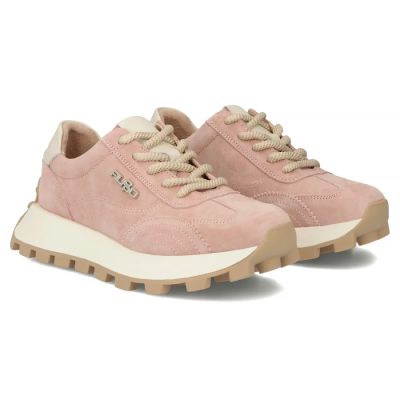 5. Leder-Plateau-Sneaker, pinkfarben, Filippo DP7498