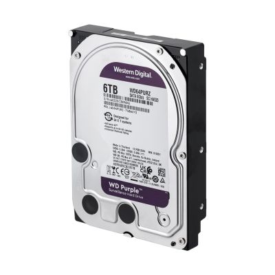 2. WD Purple WD64PURZ HDD (6 TB ; 3,5"; 256 MB; 5400 U/min)