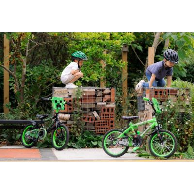 6. Huffy Minecraft Fahrrad 16" Grün 21404W