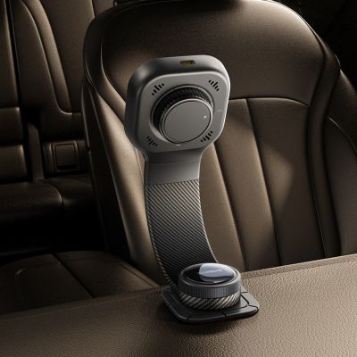 11. Baseus PrimeTrip C03Pro Kfz-Armaturenbretthalterung mit kabellosem Ladegerät, MagSafe-kompatibel – Schwarz