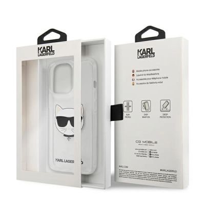 8. Karl Lagerfeld Choupette Head Case für iPhone 13 Pro Max - Transparent