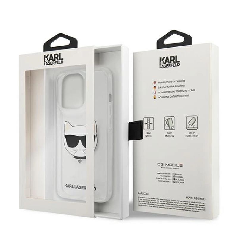 8. Karl Lagerfeld Choupette Head Case für iPhone 13 Pro Max - Transparent