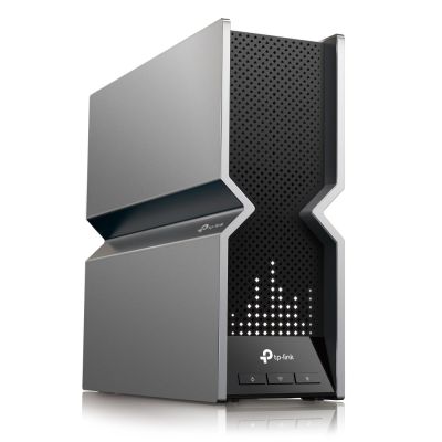 2. TP-Link Archer BE800 WLAN-Router Multi-Gigabit Ethernet Tri-Band (2,4 GHz/5 GHz/6 GHz) Schwarz, Edelstahl