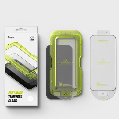 6. Ringke Easy Slide 2er-Pack Panzerglas für iPhone 17 Air - Schwarz