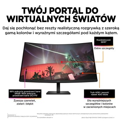 9. HP LED-Monitor, QHD 32" OMEN 32c (780K6E9) 165Hz