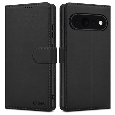 Tech-Protect Wallet-Hülle für Google Pixel Pro XL – Mattschwarz