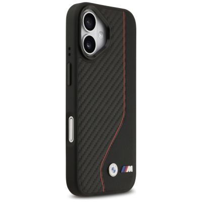 4. BMW M Carbon Line & Logo MagSafe Case für iPhone 17 – Rot