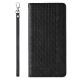 5. Magnet Strap Case für iPhone 12 Pro Max Tasche Wallet + Mini Lanyard Pendant Schwarz