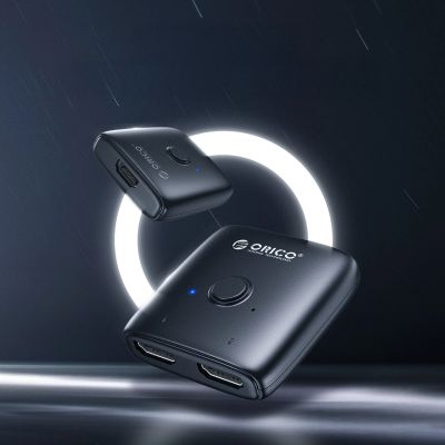 9. Orico AS2-A1 HDMI-Adapter, bidirektionaler Splitter – Schwarz
