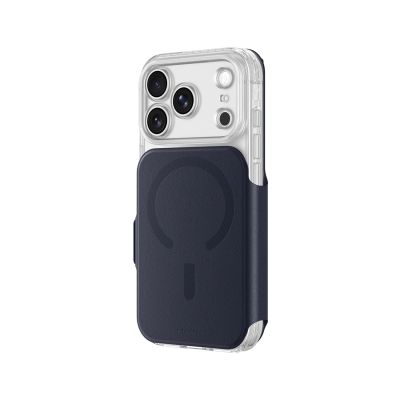 10. AmazingThing Titan Pro Lens Flip Set Hülle für iPhone 18 Pro Max mit Brieftasche, MagSafe-kompatibel – Marineblau