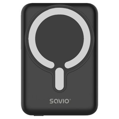 SAVIO POWERBANK 10000 MAH MAGNETISCH SCHWARZ BA-12