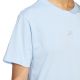 6. adidas Essentials Damen-T-Shirt mit kleinem Logo, Hellblau, JY4962
