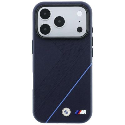 3. BMW M Tire Track Blue Line MagSafe Hülle für iPhone 18 Pro / 17 Pro – Marineblau