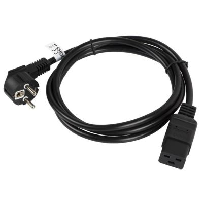 2. LANBERG Server-Stromkabel CEE 7/7 -> C19, 16 A, 1,8 m